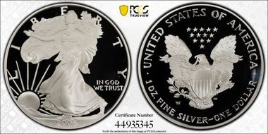 2006-W $1 Eagle-20th Anniversary PR70DCAM