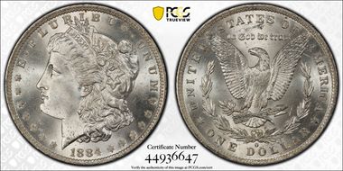 1884-O $1 MS66