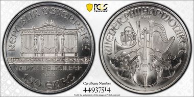 2022 € 1.50 Vienna Philharmonic MS69