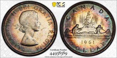 1961 S$1 MS62