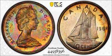 1968 10C Silver MS65