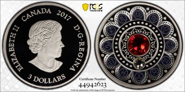 2017 $3 Zodiac Series-Aries Colorized PR70DCAM