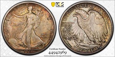 1916 50C MS65