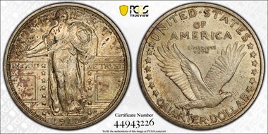 1917-D 25C Type 1 MS62FH