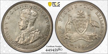 1934(m) Florin MS62
