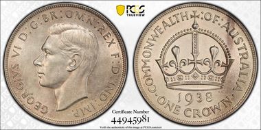 1938 Crown KM-34  Ag AU58