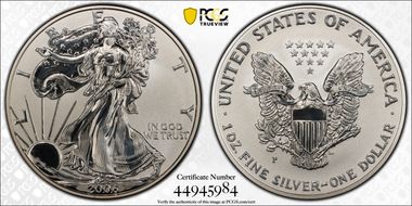 2006-P $1 Eagle-20th Anniversary Reverse Proof PR69