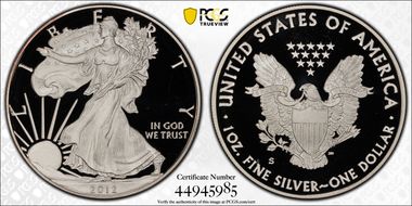 2012-S $1 Silver Eagle  75th Anniversary SF Mint Set PR69DCAM