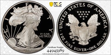 2006-W $1 Silver Eagle PR69DCAM