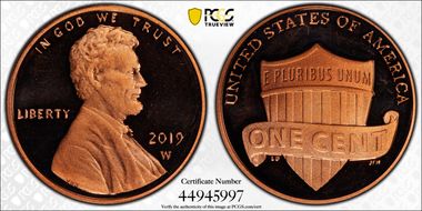 2019-W 1C Shield PR66DCAM