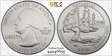 2018-P 25C Voyageurs NP 5 oz Silver SP70
