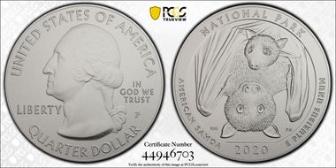 2020-P 25C American Samoa NP 5 oz Silver SP70