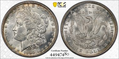 1890-O $1 MS62
