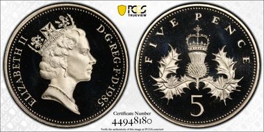 1985 5p S-D3 PR70DCAM