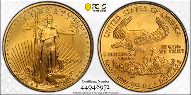 2000 $5 Gold Eagle MS69