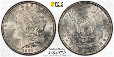 1886 $1 MS67