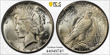 1925-S $1 MS64