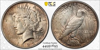 1923 $1 AU58
