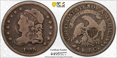 1835 H10C Small Date, Small 5C VG8