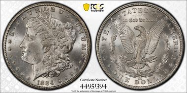 1884-CC $1 MS63