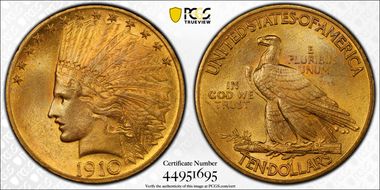 1910 $10 MS64