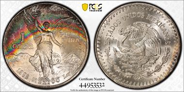 1982-Mo Onza Libertad Ag MS66