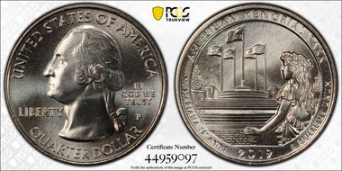 2019-P 25C American Memorial NP MS66