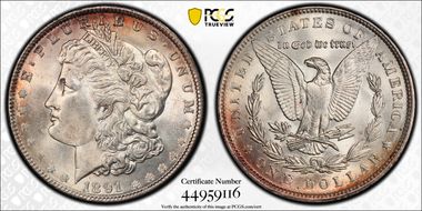 1891 $1 MS64