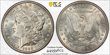 1893 $1 AU58