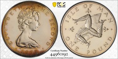 1978 £1 KM-44 PR64CAM