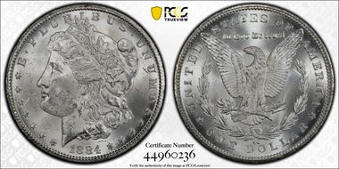1884-CC $1 MS62