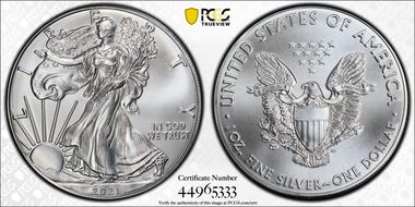 2021 $1 Silver Eagle - Type 1 MS69