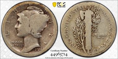 1916-D 10C AG3