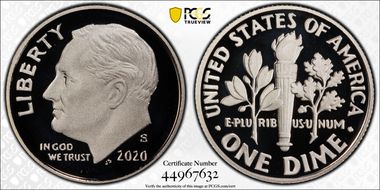 2020-S 10C Silver Limited Edition Proof Set PR70DCAM