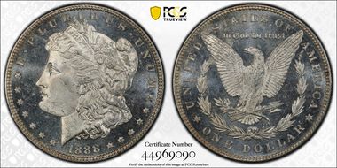 1888 $1 MS64+ DMPL