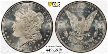 1882 $1 MS66+ PL