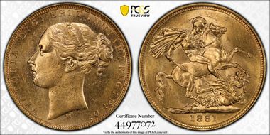 1881-M Sov St. George S-3857 MS64