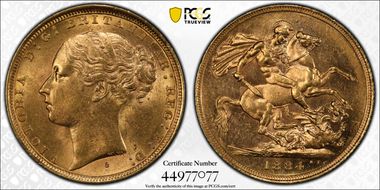 1884-S Sov St. George S-3858E MS63