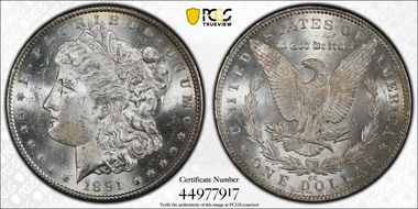 1891-CC $1 MS63