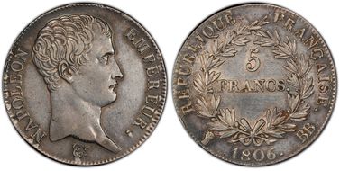 1806-BB 5 Fr Gad-581 AU53