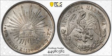 1904-Zs FZ Peso KM-409.3 MS62
