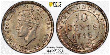 1942-C 10C MS63