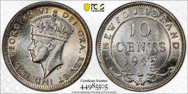 1945-C 10C MS62