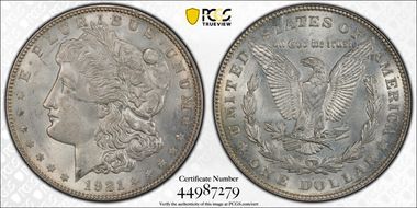1921-D $1 MS62