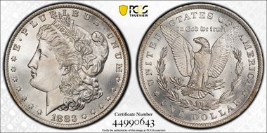 1883-O $1 MS67