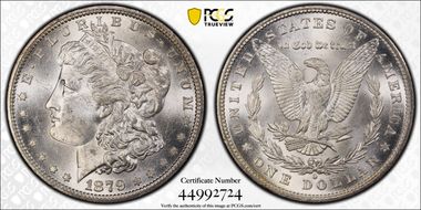 1879-O $1 VAM 28 O/Horizontal O MS63