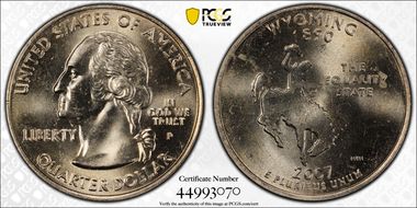 2007-P 25C Wyoming MS65