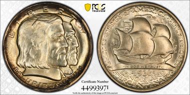 1936 50C Long Island MS65