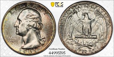 1961 25C MS66+