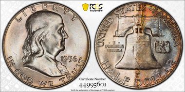 1956 50C MS65FBL